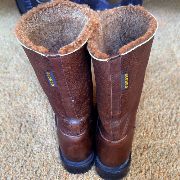 Blondo Brown Leather Boots - Picture 4 of 16